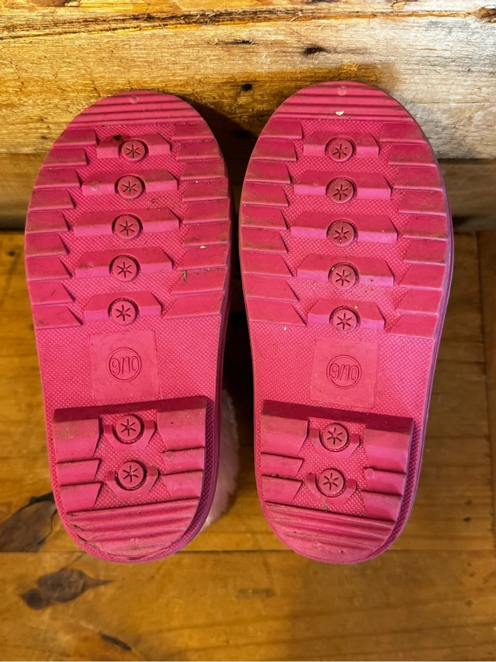 Thermolite Girls Pink Faux Fur Winter Snow Boots - Kids Size 9/10